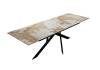 Стол Дик DikLine EKX180 00-00081528 керамика Venetian Brown Light глянец, опоры черные 180(240)x90x75 фото 15