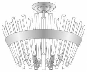 Потолочная люстра Citilux Вестерос CL307160