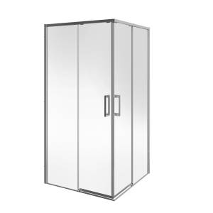 Душевой уголок Kerama Marazzi Lindo (Линдо) LN.100.SSD.CR профиль хром, стекло прозрачное, 100x100x195