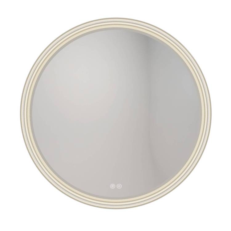 Зеркало Watersense Milana Romantic Gold W00114 LED подсветка, сенсор, антизапотевание, D80