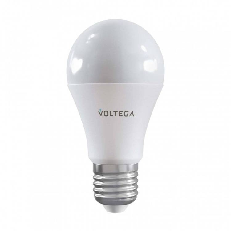 Лампа светодиодная диммируемая Voltega E27 5W 2700K матовая VG-A60E27cct-WIFI-9W 2429