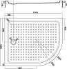 Поддон для душа Cezares Tray TRAY-A-RH-120/100-550-15-W-L R120х100 L, с сифоном фото 3