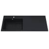 Раковина Uperwood Cosmos Quartz RCosmos Quartz120LU над стиральной машиной, левая, уголь, 120x48 фото 2