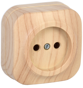 Розетка 1-местная IEK Glory ERH10-K34-10 сосна