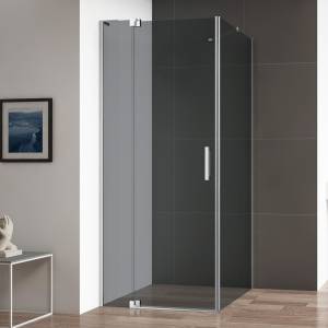 Душевой уголок Cezares Slider AH 1 90-90/100 Grigio Cr профиль хром, стекло серое