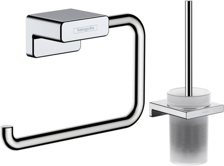 Набор Hansgrohe AddStoris Держатель туалетной бумаги 41771000 + Ершик 41752000 хром