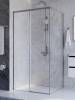 Душевой уголок Cezares PLANE-AH-1-100/80-C-IN профиль сатин, стекло прозрачное, 100x80x195 фото 4