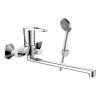 Смеситель для ванны Decoroom DR70 DR70043 одноручный универсальный с поворотным изливом 300 мм Хром