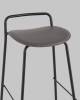 Набор из 4 барных стульев Stool Group Mantis 9083T dark grey X4 темно-серый, экокожа фото 8