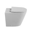 Унитаз приставной BelBagno Flay-r BB1003CBR/SC, с сиденьем фото 4