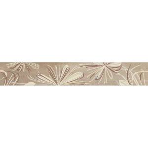 Бордюр Azori Sonnet 587891001 Beige Flower 6.2x50.5
