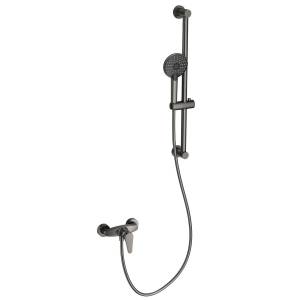 Смеситель для душа Wonzon & Woghand WW-AE3103-BGG с душевым гарнитуром, темный графит