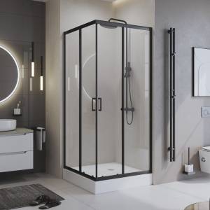 Душевой уголок BelBagno UNO-195-A-2-90-C-NERO черный