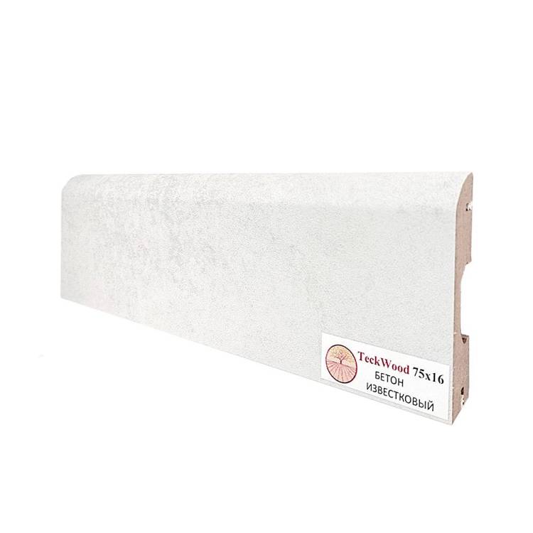 Плинтус TeckWood Бетон Известковый 2150x75x16