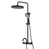 Душевая стойка Elghansa Radiant 6747157-2X-Black с термостатом, черная фото 2