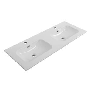 Раковина Cezares Eco CZR-8073-120-2 120 см, белая глянцевая