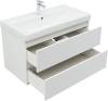 Тумба с раковиной Aquanet Vega 90 белый глянец фото 7
