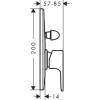 Смеситель для душа Hansgrohe Rebris E 72459670 черный фото 2