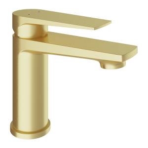 Смеситель для раковины Aqueduto Linha LIN0250 Шлифованное золото