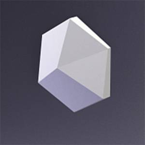 Дизайнерская панель Artpole E-0204 CUBE-Ex1 PLATINUM ГЛЯНЕЦ 17.3x3.5x20