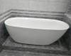 Акриловая ванна Cerutti spa Como 7386 170x75 см, отдельностоящая, овальная, с ножками, со сливом-переливом фото 4