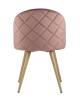 Набор из 4 стульев Stool Group Лион DC-69030A HLR-44 X4 с ромбами розовый фото 5