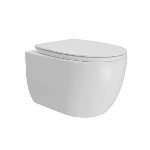 Унитаз подвесной Teymi Lori T40502 Vortex безободковый, с крышкой-сиденьем микролифт