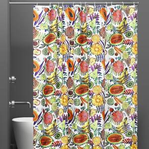 Штора для ванной Bath Plus Charme Red ch-21313 180х200, Tropical Fruits