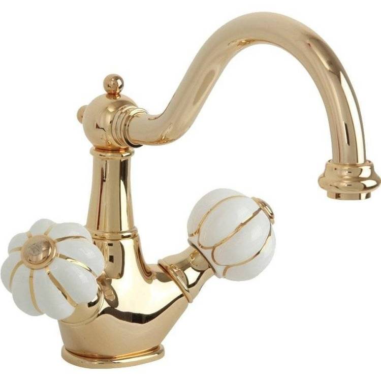 Смеситель для раковины Migliore Olivia 19032 золотой