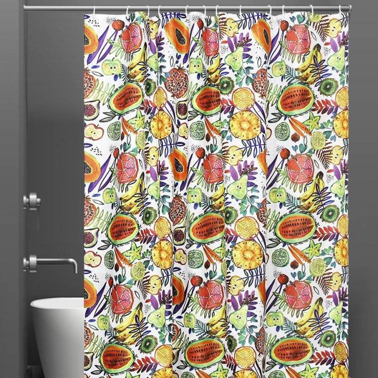 Штора для ванной Bath Plus Charme Red ch-21313 180х200, Tropical Fruits