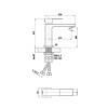 Смеситель для раковины Vincea Cube (Куб) VBF-1C01BC брашированная медь фото 3