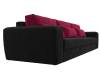Прямой диван Лига Диванов Лига-008 Long 119075 черный, бордовый фото 4