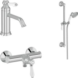 Душевой комплект Jacob Delafon Louise E24362-CP + E24364-CP + E24360-CP