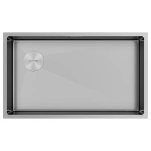 Мойка кухонная Paulmark Next-Skew 74-L Uni PM887444-L-BS брашированная сталь