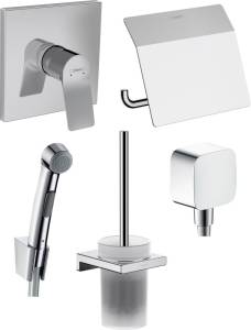 Душевой комплект Hansgrohe Vivenis 32128000 + 26457000 + 75615000 + 41752000 + 41753000