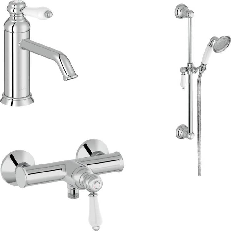 Душевой комплект Jacob Delafon Louise E24362-CP + E24364-CP + E24360-CP