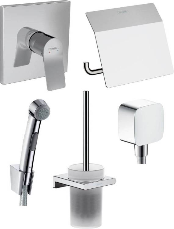 Душевой комплект Hansgrohe Vivenis 32128000 + 26457000 + 75615000 + 41752000 + 41753000