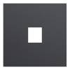 Лицевая панель для одиночной информационной розетки Rikett 35441 MB черный сатин
