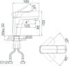 Смеситель для раковины D&K Berlin Technische DA1432126 белый фото 3