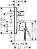 Смеситель для ванны с душем Hansgrohe Rebris E 72469000 хром фото 3