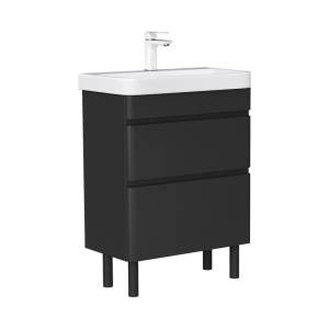 Тумба под раковину Equil Eltoro tnELTR70.2Y-03 напольная, черный, 69.4x33.7