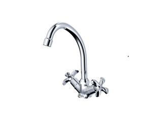 Смеситель для раковины Avrora Dune AV2220 с высоким поворотным изливом, хром