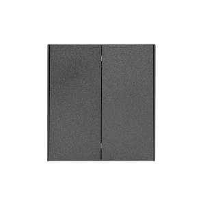 Выключатель 2-клавишный перекрестный Kranz Strong KR-78-0733-6 графит