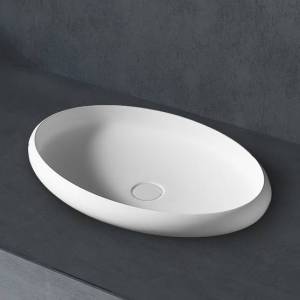 Раковина Abber Stein AS2614 накладная, 60 см, белая матовая