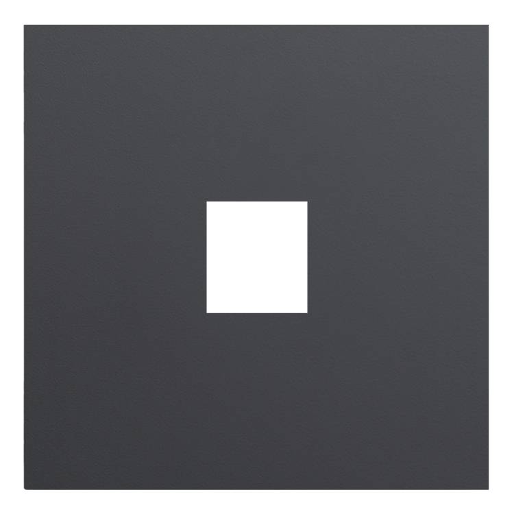 Лицевая панель для одиночной информационной розетки Rikett 35441 MB черный сатин