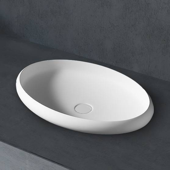 Раковина Abber Stein AS2614 накладная, 60 см, белая матовая