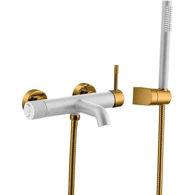 Смеситель для ванны Boheme Uno 463-WG White Gold