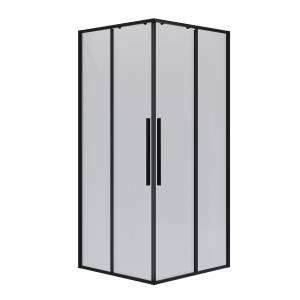 Душевой уголок Niagara Nova NG-6822-34BLACK профиль черный матовый, стекло прозрачное, 80x80x195