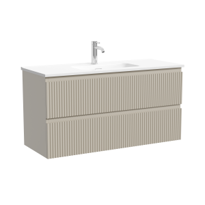 Тумба с раковиной Sancos Snob R Beige Soft, 100x52