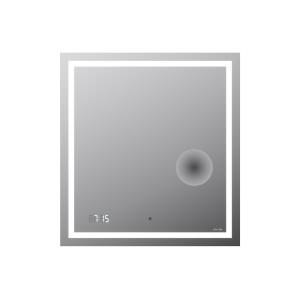 Зеркало AM.PM Gem 65 с LED-подсветкой, часами и косметическим зеркалом